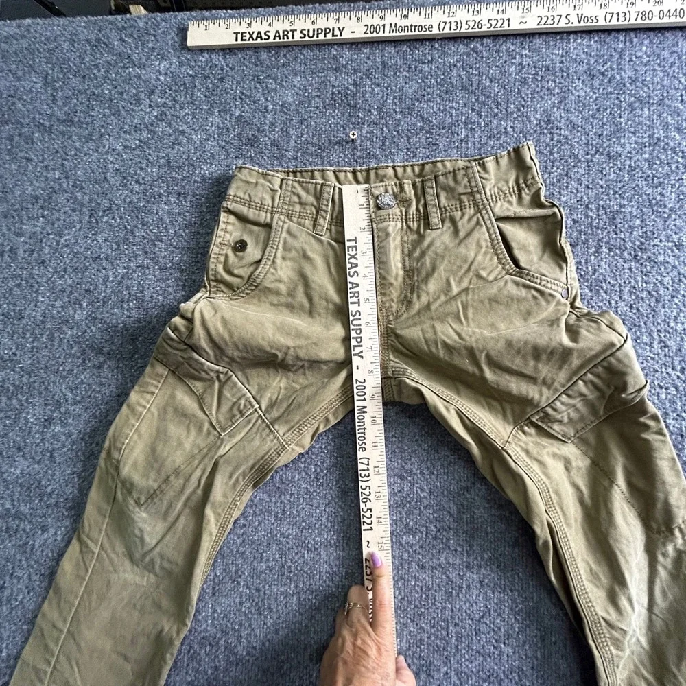 Levi's Cargo Pants Mens Size 26x26 Khaki Tan 511 Skinny Fit Cotton Utility Flaw